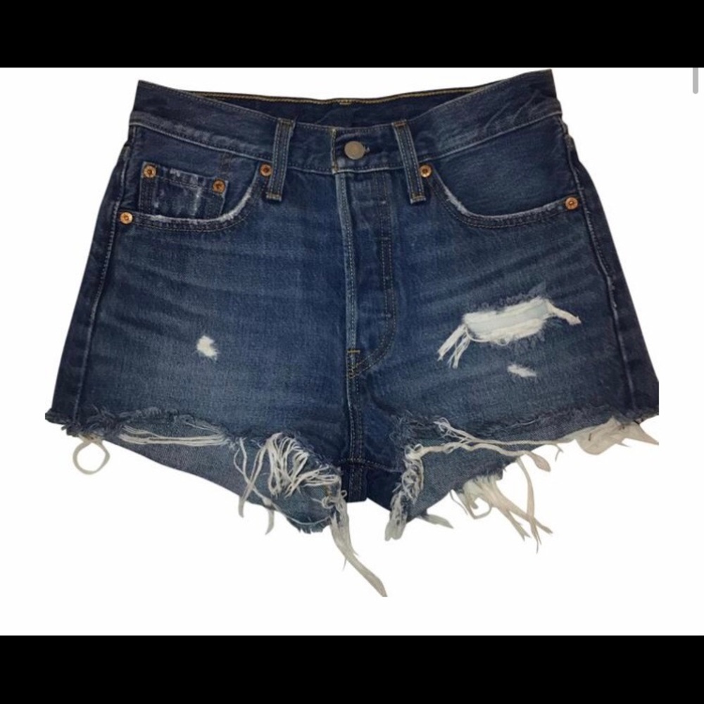 Levi’s 501 high rise denim shorts